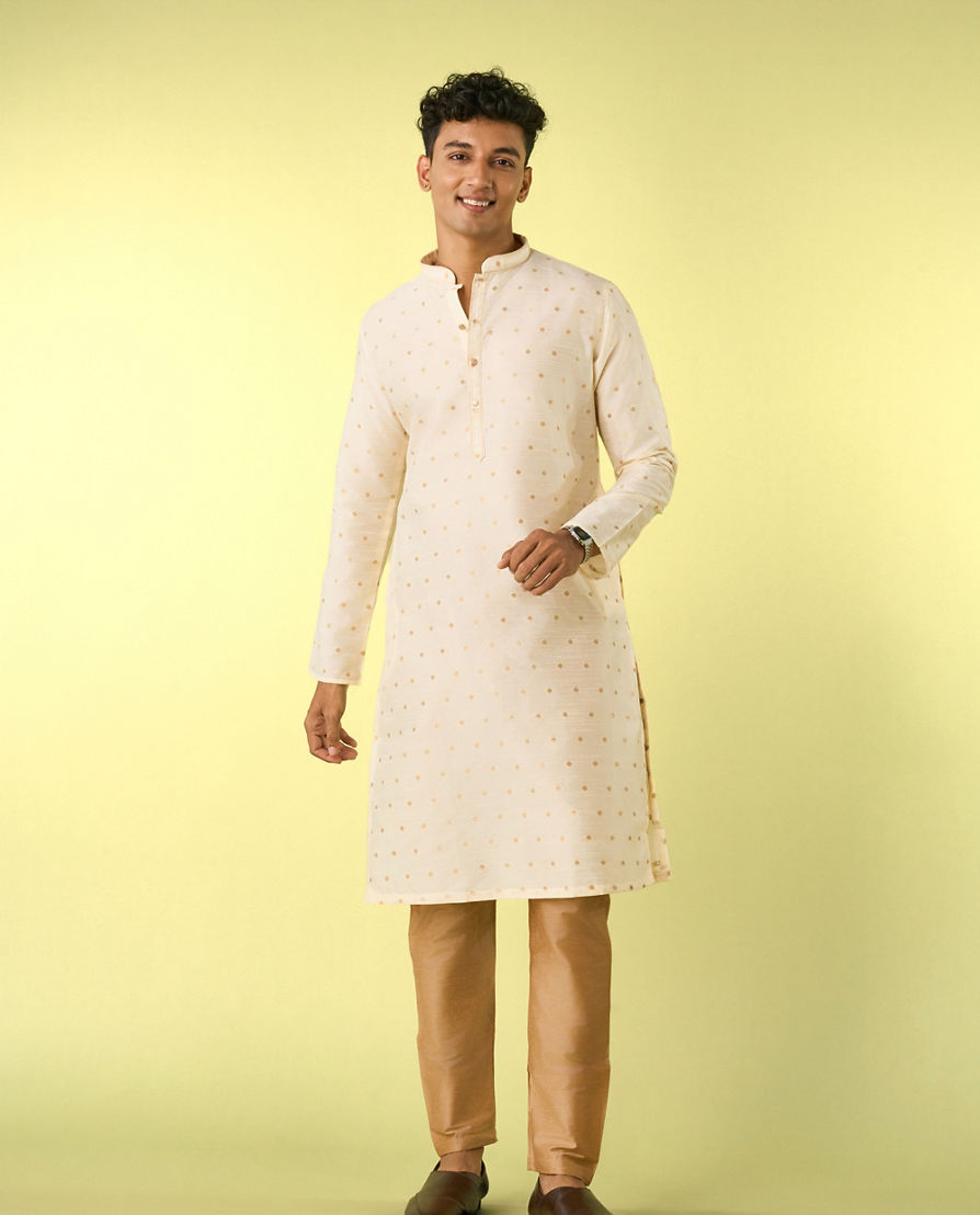 Diwas Men Cream Dream Elegance Kurta Pajama