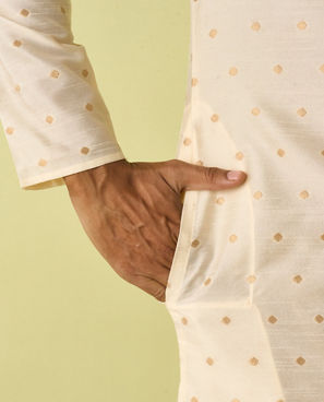 Diwas Men Cream Dream Elegance Kurta Pajama