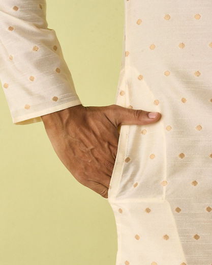 Diwas Men Cream Dream Elegance Kurta Pajama
