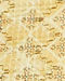 Straw Yellow Buta Print in Grid Pattern Kurta