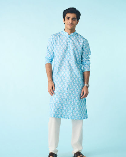 Diwas Men Sapphire Delight Kurta