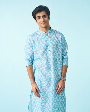 Diwas Men Sapphire Delight Kurta