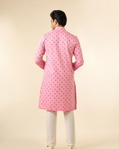 Diwas Men Pink Cotton Elegance Kurta