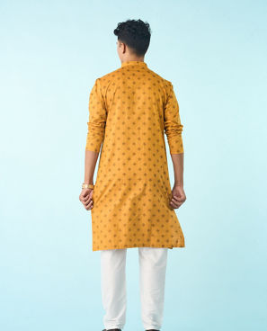 Diwas Men Saffron Sunshine Kurta Pajama