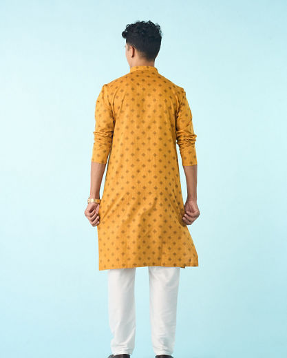 Diwas Men Saffron Sunshine Kurta Pajama