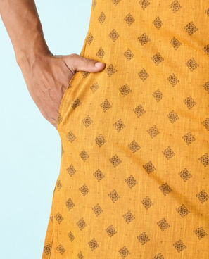Diwas Men Saffron Sunshine Kurta Pajama