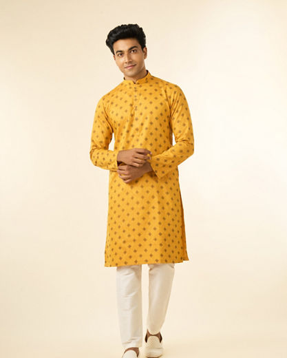 Diwas Men Radiant Mustard Kurta