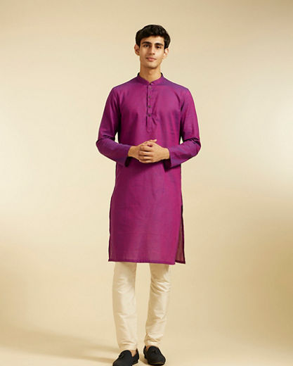 Diwas Men Purple Majesty Kurta