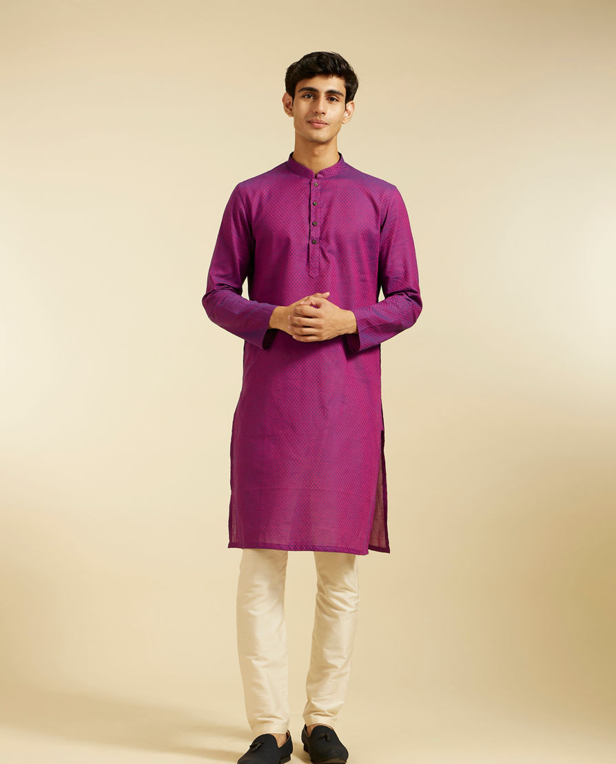 Diwas Men Purple Majesty Kurta
