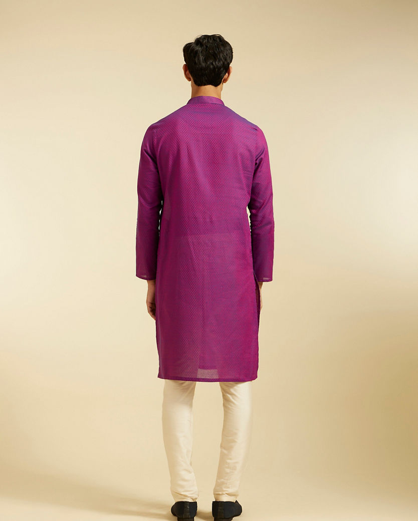 Diwas Men Purple Majesty Kurta
