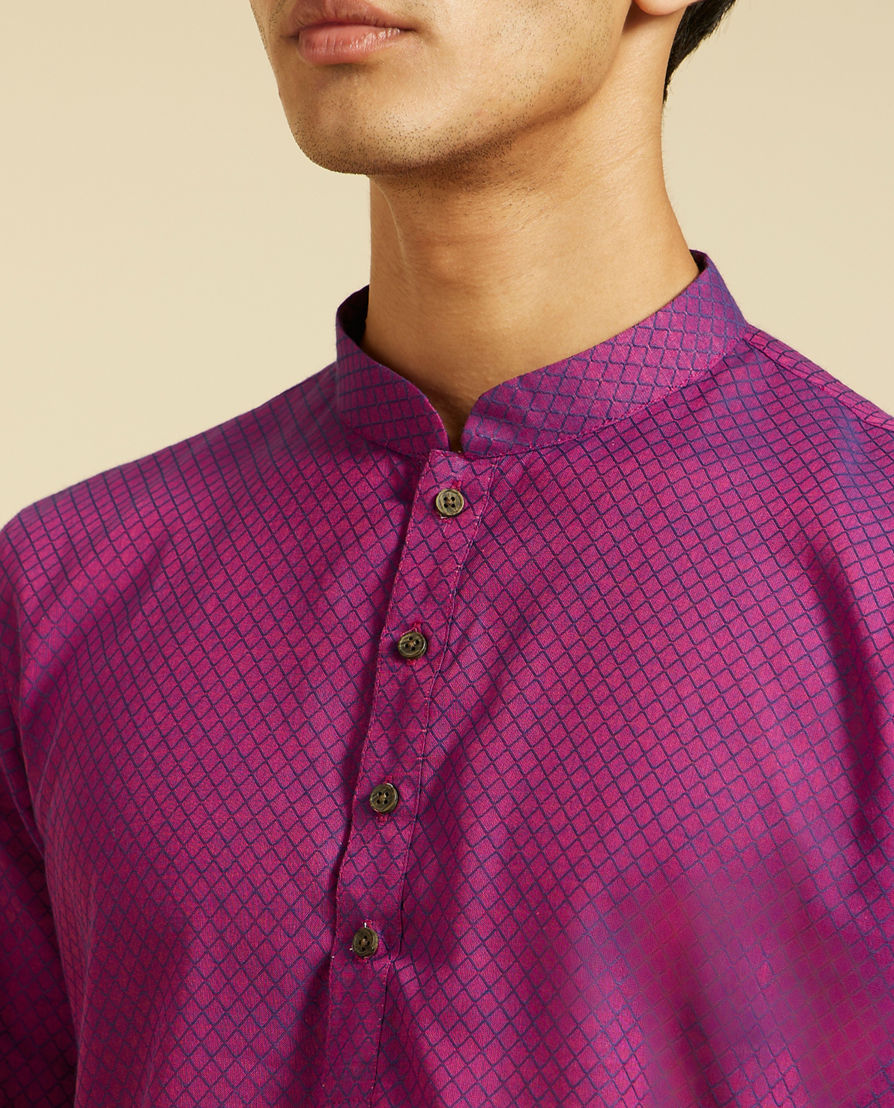 Diwas Men Purple Majesty Kurta