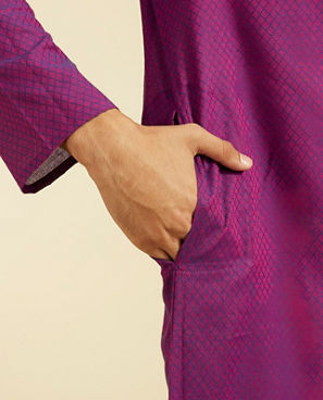 Diwas Men Purple Majesty Kurta