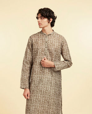 Diwas Men Olive Green Radiance Kurta
