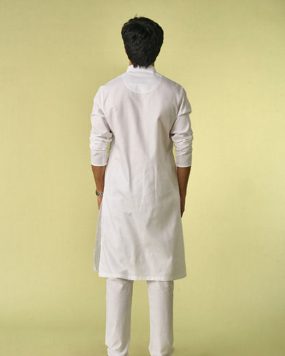 Diwas Men Regal White Kurta Pajama