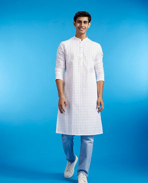 Diwas Men Majestic White Kurta