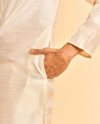 Diwas Men Elegant Cream Kurta