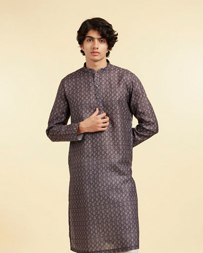 Diwas Men Brown Elegance Kurta
