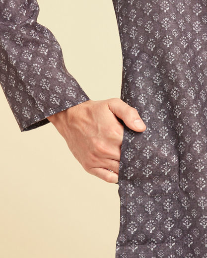 Diwas Men Brown Elegance Kurta