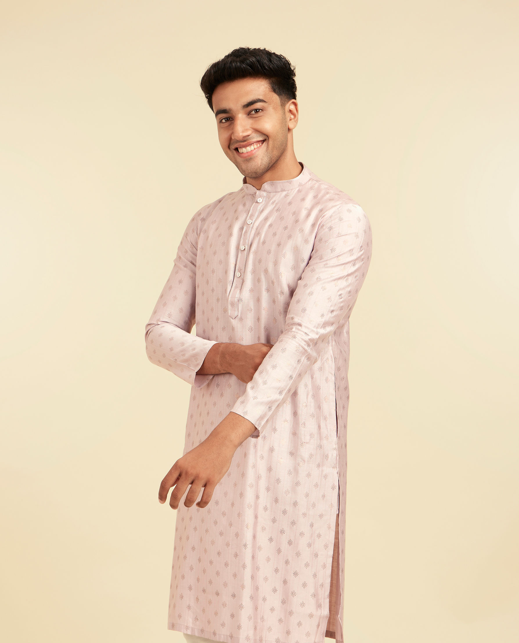 Diwas Men Lilac Celebration Splendor Kurta