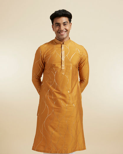 Diwas Men Mustard Delight Kurta