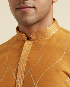 Diwas Men Mustard Delight Kurta