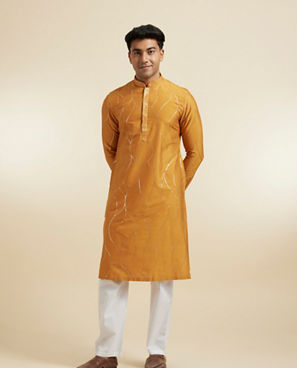 Diwas Men Mustard Delight Kurta