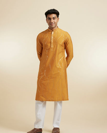 Diwas Men Mustard Delight Kurta