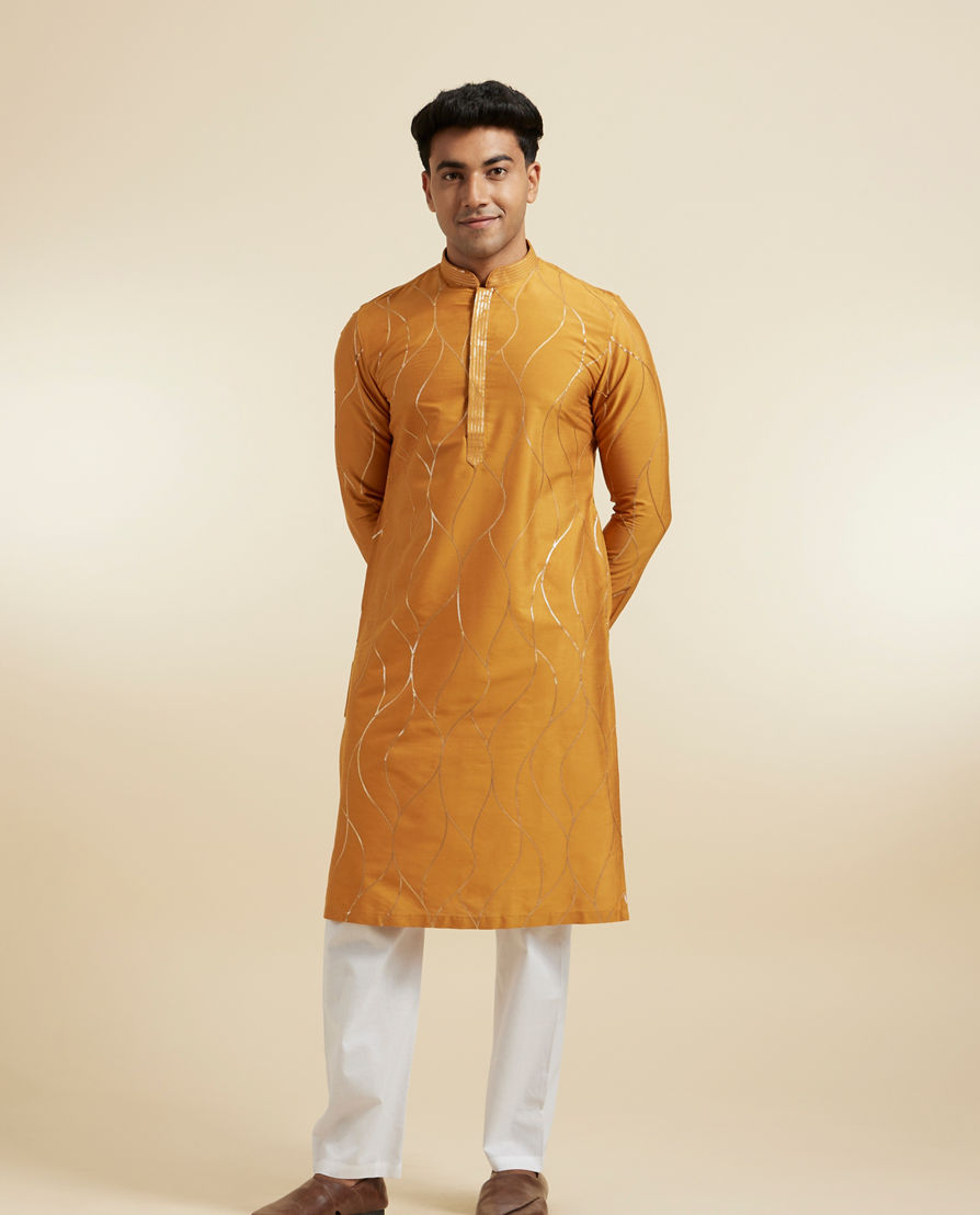 Diwas Men Mustard Delight Kurta