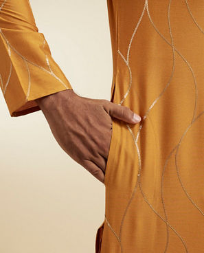 Diwas Men Mustard Delight Kurta