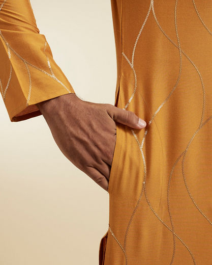 Diwas Men Mustard Delight Kurta