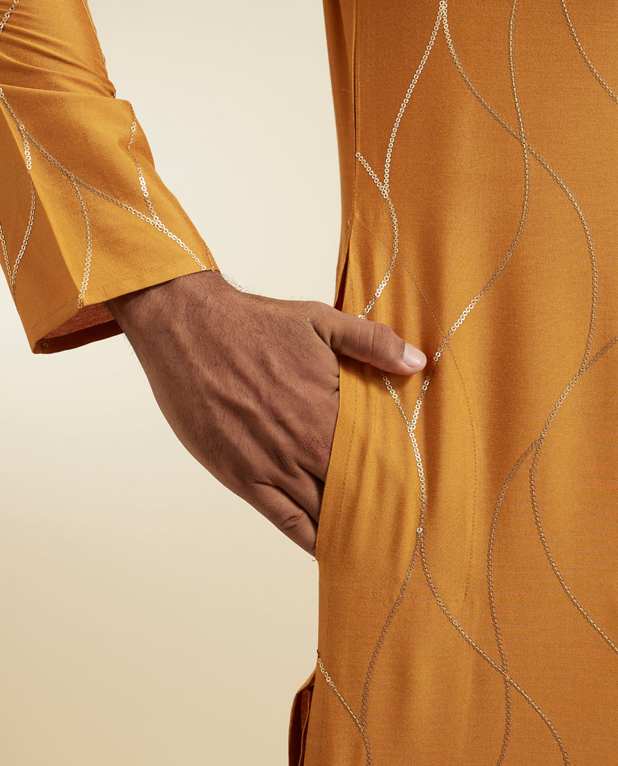 Diwas Men Mustard Delight Kurta