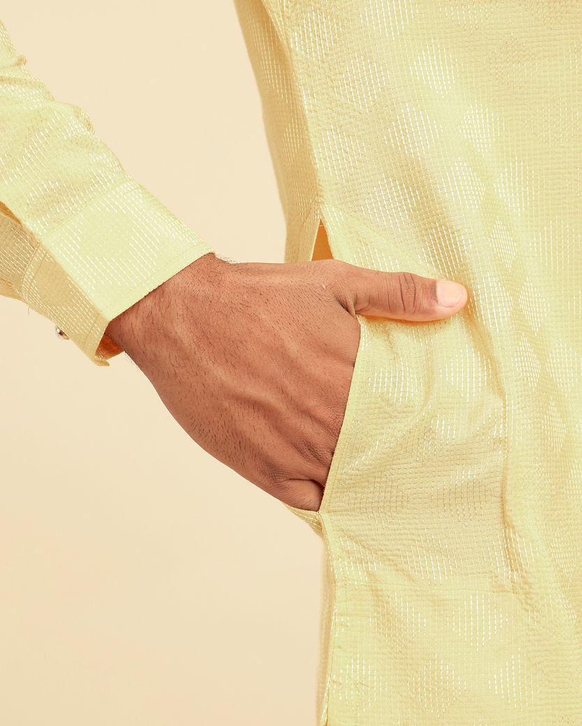 Diwas Men Radiant Yellow Kurta