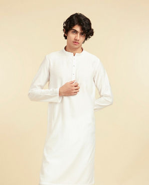 Diwas Men White Elegance Kurta