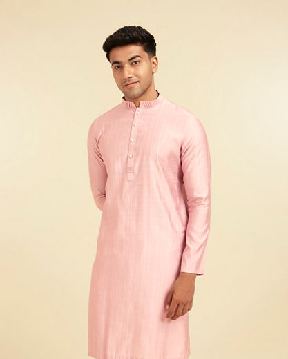 Diwas Men Dusty Pink Royal Celebrity Kurta
