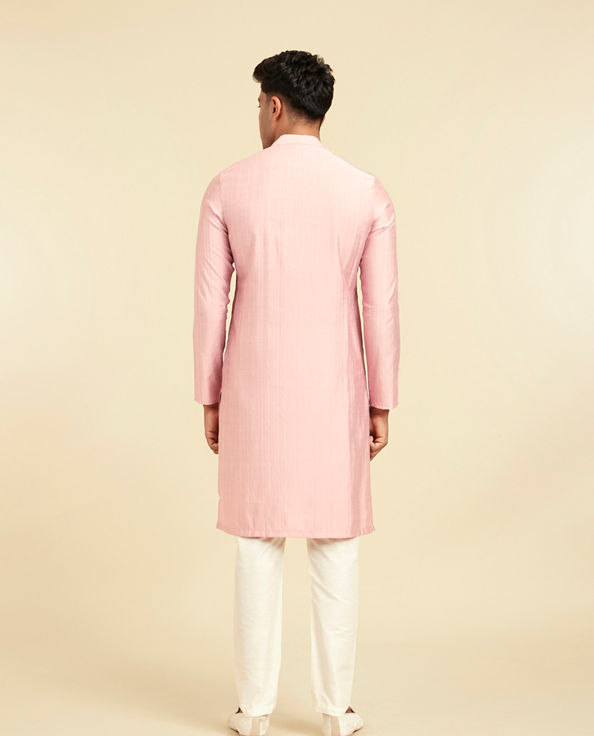 Diwas Men Dusty Pink Royal Celebrity Kurta