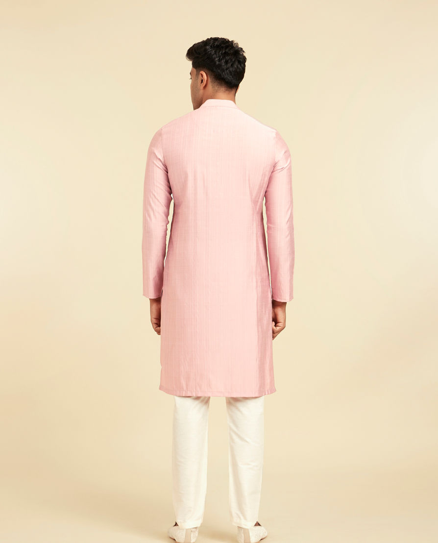 Diwas Men Dusty Pink Royal Celebrity Kurta