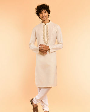 Diwas Men Opulent Cream Kurta