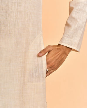 Diwas Men Opulent Cream Kurta