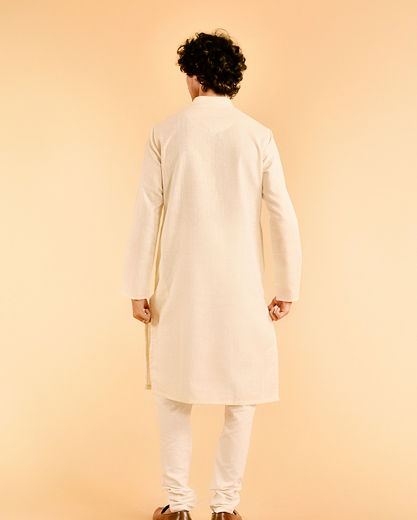 Diwas Men Opulent Cream Kurta