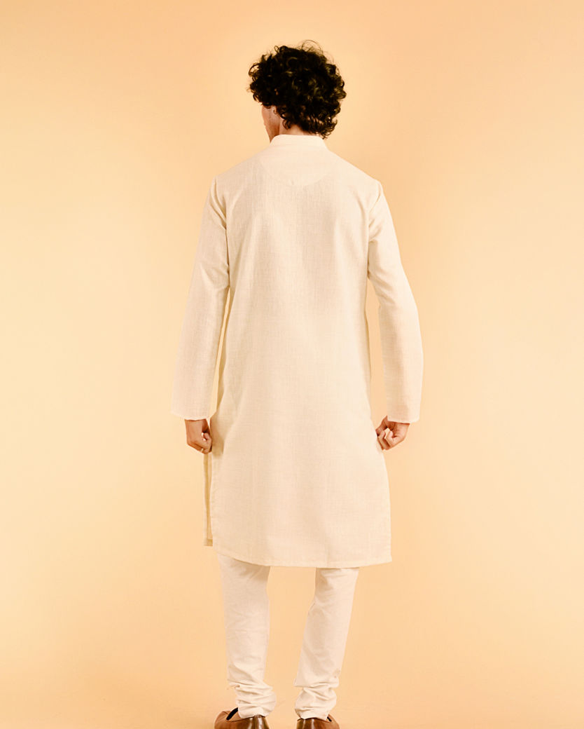 Diwas Men Opulent Cream Kurta