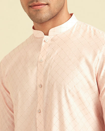 Diwas Men Peach Elegance Kurta