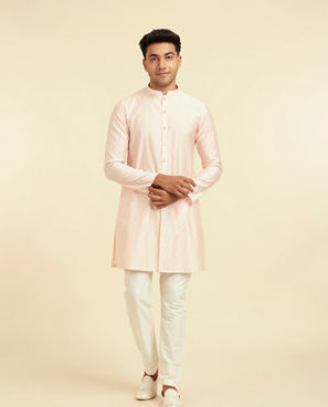 Diwas Men Peach Elegance Kurta