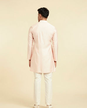 Diwas Men Peach Elegance Kurta