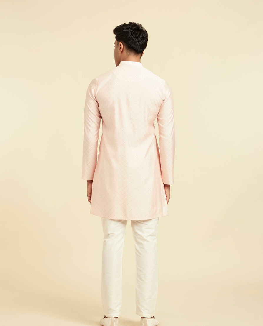 Diwas Men Peach Elegance Kurta