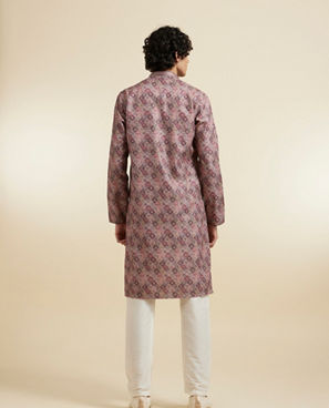 Diwas Men Elegant Brown Cotton Kurta