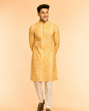 Diwas Men Sun-Kissed Celebration Yellow Kurta