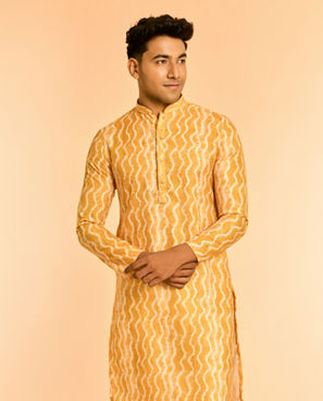 Diwas Men Sun-Kissed Celebration Yellow Kurta