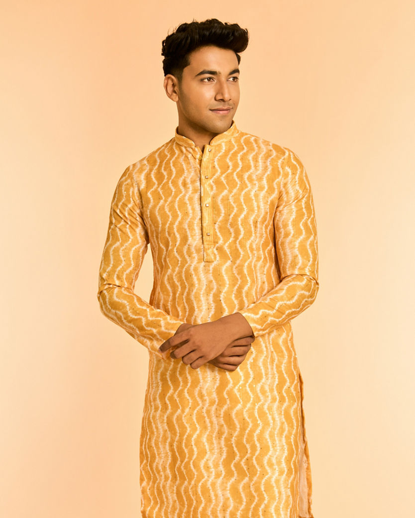 Diwas Men Sun-Kissed Celebration Yellow Kurta