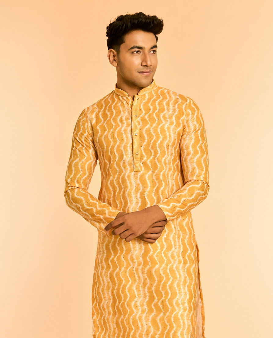 Diwas Men Sun-Kissed Celebration Yellow Kurta