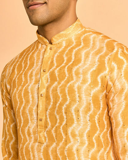 Diwas Men Sun-Kissed Celebration Yellow Kurta